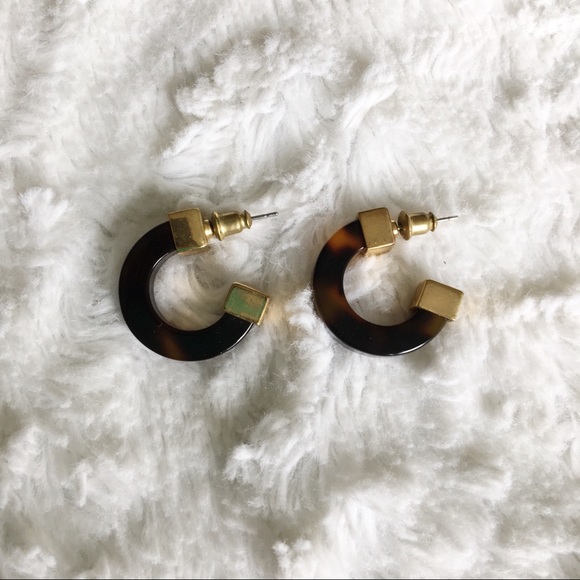 BaubleBar Jewelry - BaubleBar Tortoiseshell Hoop Earrings
